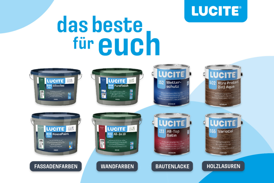 Alles aus einer Marke Das neue LUCITE®Sortiment