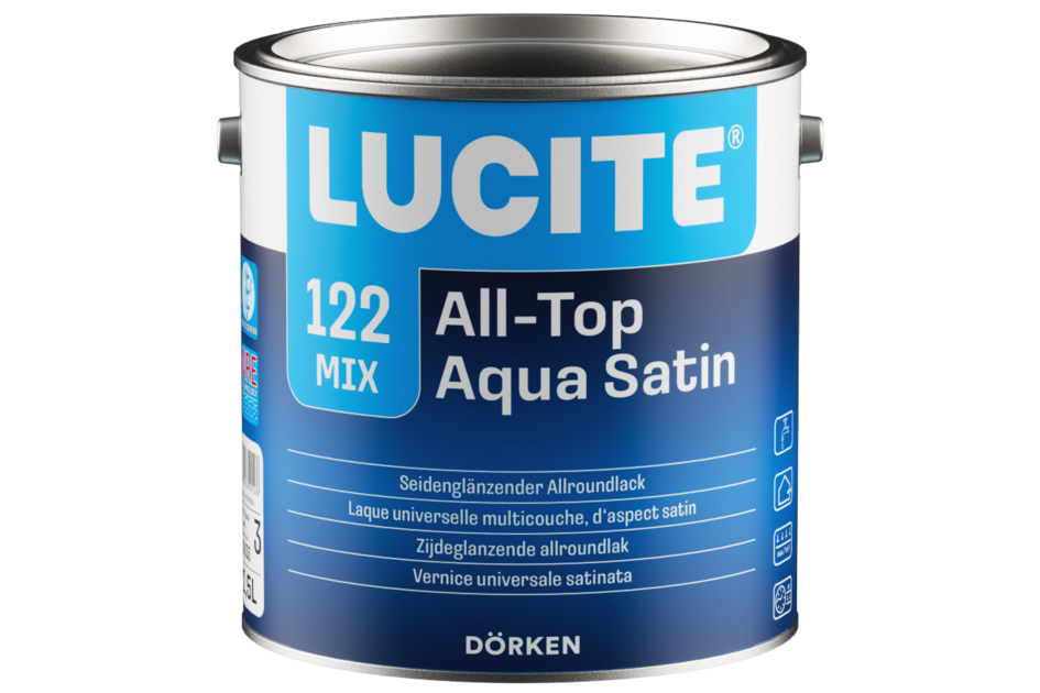 Lucite all top aqua satin new arrivals