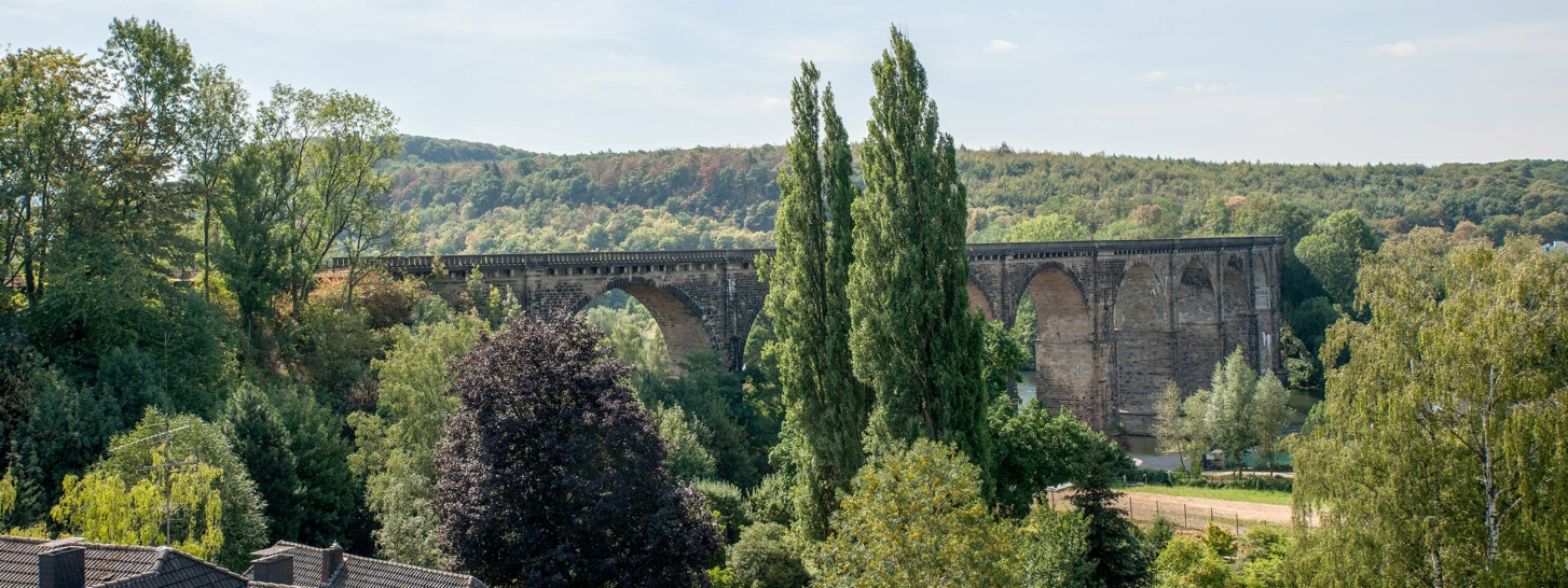 Viadukt v meste Herdecke